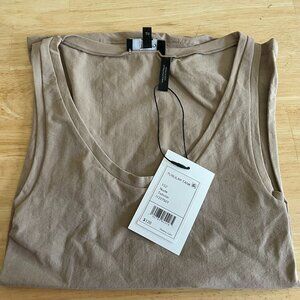 THEORY Tubular Tank Top Women's One Size E33 Nude I1227501 NWT Originally $120